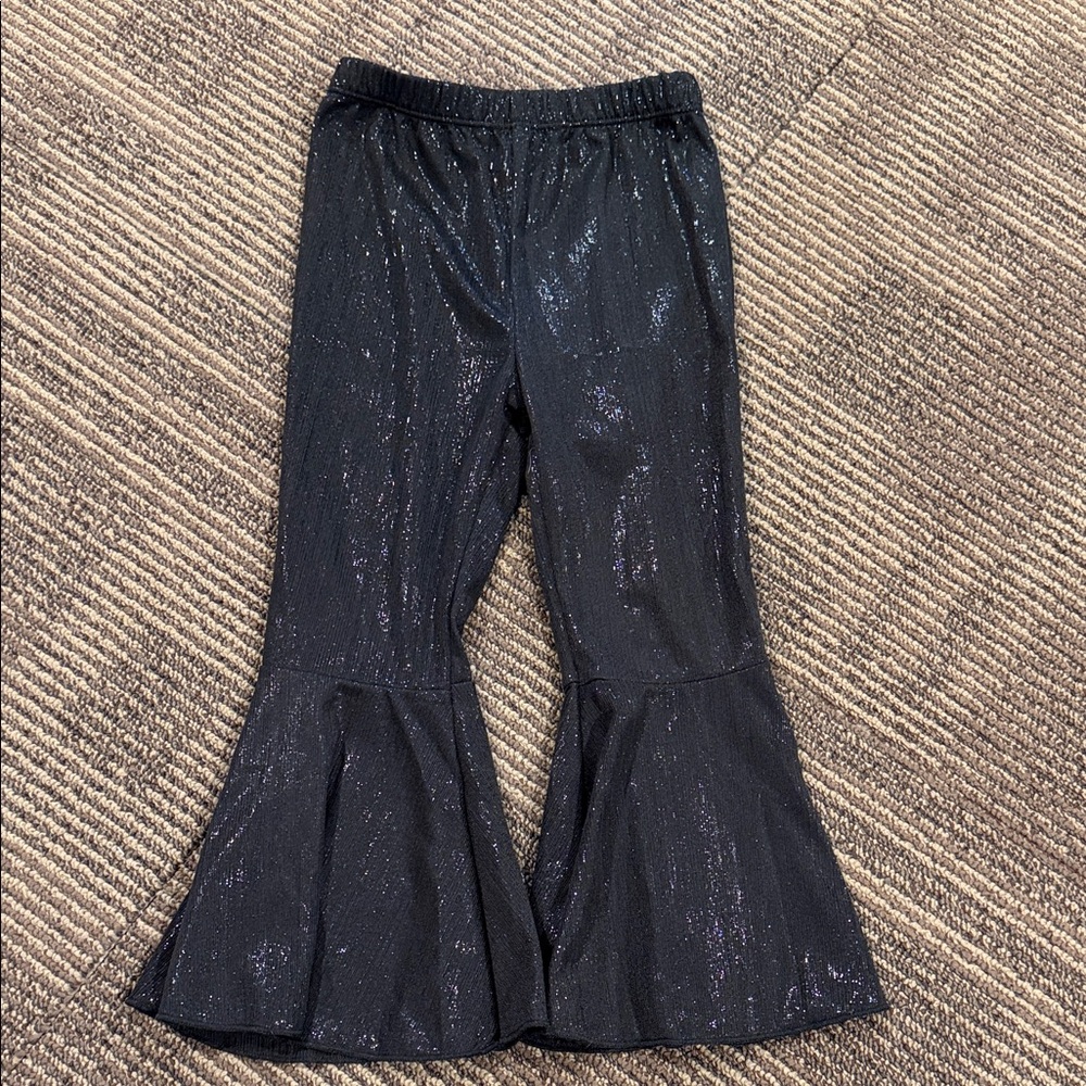 Sparkly Black Flared 3T Pants Bailey’s Blossoms